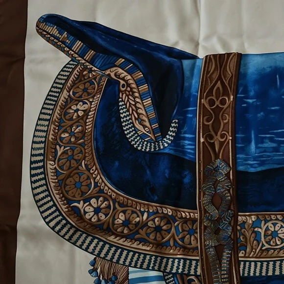Hermès 100% Silk Scarf Selle D’Apparat Marocaine - Picture 10 of 12